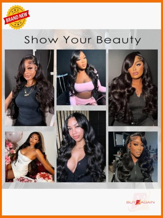 13x6 Body Wave Lace Front Wig, 250 Density Human Hair, Pre-Plucked